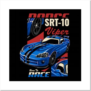 Dodge SRT-10 Viper Born To Race Posters and Art